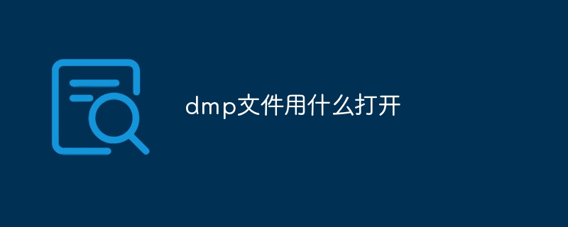 dmp文件用什么打开