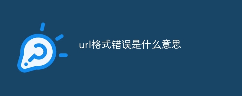 url格式错误是什么意思