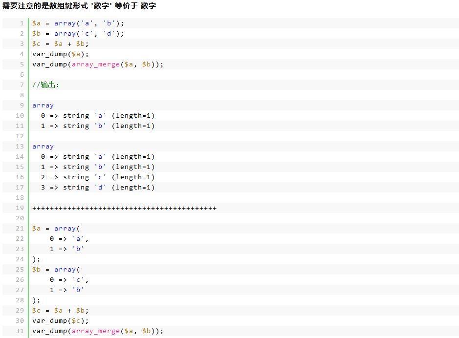 array_merge函数介绍与使用方法详解